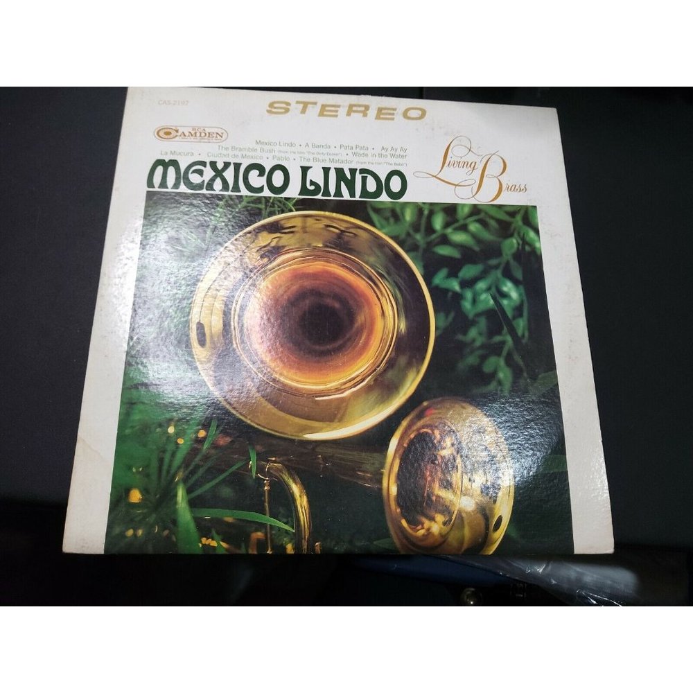 Living Brass "Mexico Lindo Living Brass" RCA Camden LP 1968 Vinyl Record